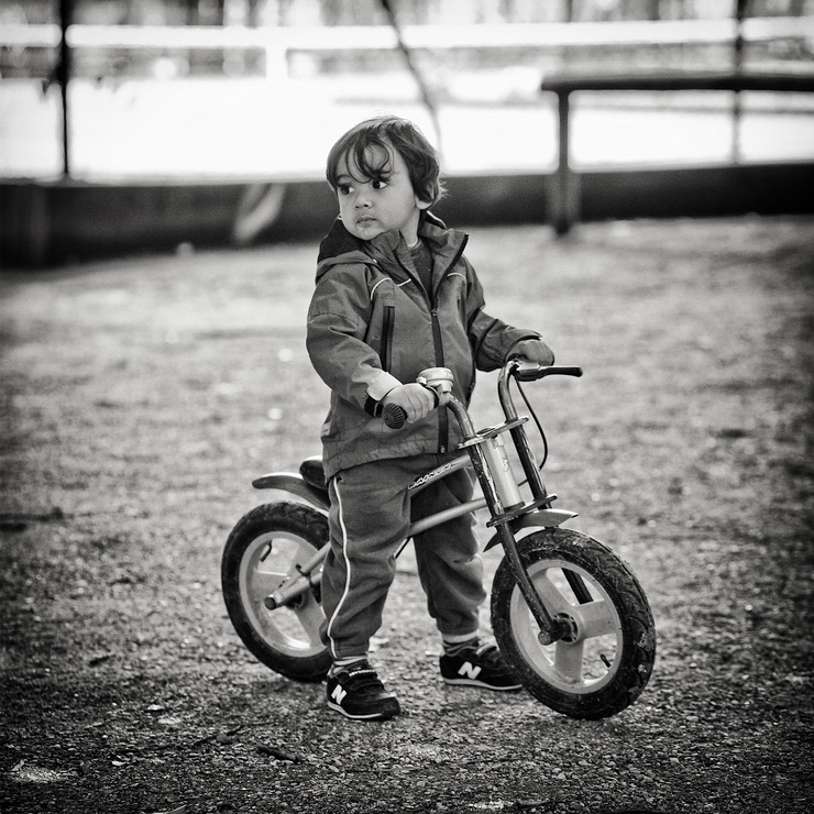 Le bambin au vélo