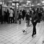 Le petit chien dans le métro