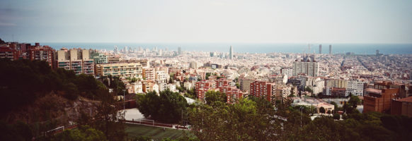 Barcelone depuis le parc Güell