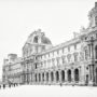 Le Louvre sous la neige / Aile Richelieu
