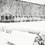 Jardin du Palais-Royal sous la neige / Grand banc