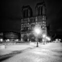 Cathédrale Notre-Dame de Paris avant le lever du jour