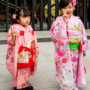 Jeunes filles en kimonos / Kyoto / Japon / Octobre 2019
