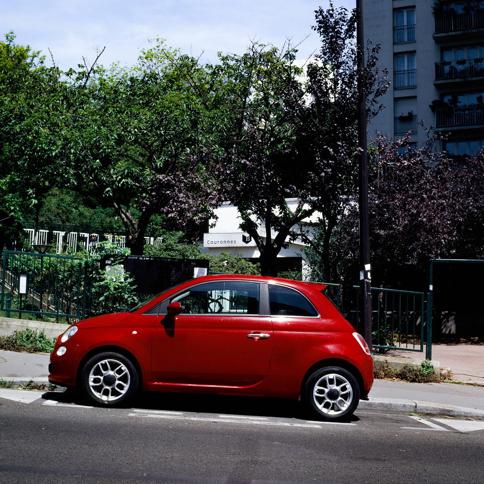 La petite Fiat rouge