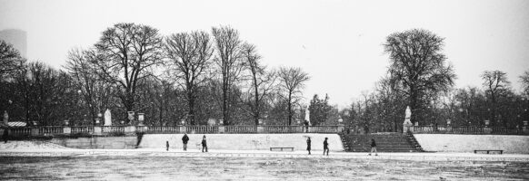 Tombe la neige / Jardin du Luxembourg